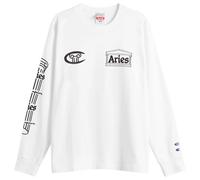 Champion Men's x Aries Stars Long Sleeve T-Shirt White Large