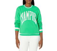 Champion Midweight Crew, Oversized, Women's Sweatshirts, Green Crisp, Medium