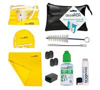 Champion Music Alto/Soprano Saxophone Care Kit. Cleaning and Maintenance Pack Complete with Valve Oil, Slide Grease, Cleaning Brushes, Long Cleaning Snake Brush & Polish Cloth.