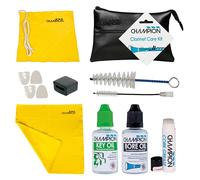 Champion Music Clarinet Care Kit. Cleaning and Maintenance Pack Complete with Valve Oil, Slide Grease, Cleaning Brushes, Long Cleaning Snake Brush & Polish Cloth.