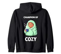 Champion Of Cozy Relaxing Home Life Quote Zip Hoodie