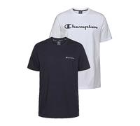 Champion Pack of 2 Logo Print T-Shirts White / Navy