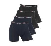 Champion Men's Core x4 Boxer Briefs, Navy & Black, L (Pack of 4)