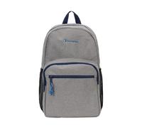 Champion Phase Laptop Backpack with Padded Adjustable Straps, Water Bottle Pockets for Work, Travel, Commute, Light Heather Grey/Blue Depths, One Size