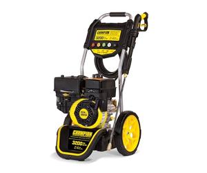 Champion Power Equipment 3200 PSI Pressure Washer, 220 Bar, 224cc, Gas Powered, 3 Quick Connect Nozzles, Portable