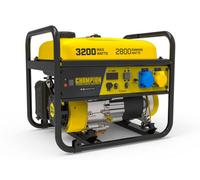 Champion Power Equipment 500560 3200 Watt Portable Frame Petrol Generator - 224cc Engine, 12 hour run time, digital display intelliguage for easy maintenance, AVR Technology for power surge protection