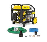 Champion Power Equipment - Portable Trash Water Pump with Hose Kit (7.5cm/3" Inlet) - 1,000L per Minute, 11.5L Petrol 223CC Engine, Wheel Kit & Foldable Handle, Clean or Dirty Water, Pools & Floods