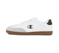 Champion Men's Prestige Mix Material Low Sneakers, White Black ww001, 10.5 UK
