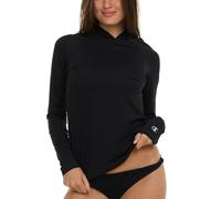 Champion Rash Guard for Women with Hood, Long Sleeve Hoodie Swim Shirts for Women, Quick Dry UPF 50+ SPF Sun & UV Protection