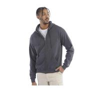 Champion S800 Men's Powerblend Full-Zip Hooded Sweatshirt, Midweight 9 oz. Cotton-Polyester Blend, Durable, Front Pocket (US, Alpha, X-Large, Regular, Regular, Charcoal Heather), Charcoal Heather, XL