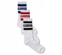 Champion Seasonal Small Script Logo Socks 3pp Crew Sports, White (WW001), 39-42