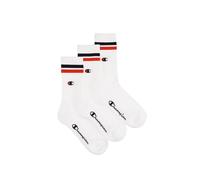 Champion Seasonal Socks C-Logo 3pp Crew, Triple White, 35-38 (Pack of 3)