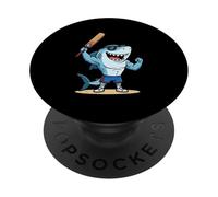 Champion Six Cricket Shark Cool Cartoon PopSockets Adhesive PopGrip