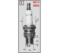 CHAMPION Spark plug L86C OEO37