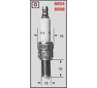 Champion Copper Plus Small Engine 977 (RG6YC) Pack of 1 (UPC 037551009473) for 1990-2003 Ferrari F355 Spider