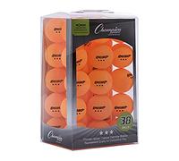 Champion Sports 3 Star Table Tennis Ball Pack, Tournament Size - Orange Ping Pong Balls, 38 Set - CTTA and ITTA Approved