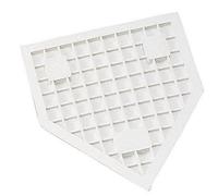 Champion Sports-96 Heavy-Duty Rubber Home Plate White 16"" x 17"" x 1""