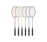 Champion Sports All Steel Shaft and Frame Badminton Racket - Set of Six Colors