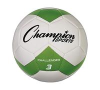 Champion Sports Challenger Series Soccer Ball, Green, Size 3