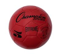 Champion Sports Extreme Series Football Regulation Size 5 Collegiate Professional League Standard Kickballs All-Weather Soft Touch Maximum Air Retention for Adults Teenagers Red