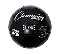 Champion Sports Extreme Series Soccer Ball, Regulation Size 5 - Collegiate, Professional, and League Standard Kick Balls - All Weather, Soft Touch, Maximum Air Retention - For Adults, Teenagers, Black