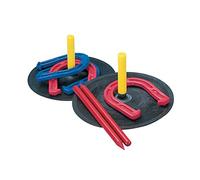 Champion Sports Indoor/Outdoor Horseshoe Set Red