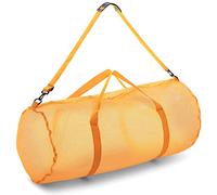 Champion Sports Mesh Duffel Bag Color: Gold, Size: 15 in x 36 in