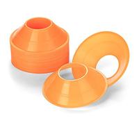 Champion Sports Mini Neon Field Cones Neon Orange, 5" Diameter