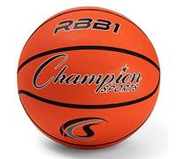 Champion Sports Official Heavy Duty Rubber Cover Nylon Basketballs