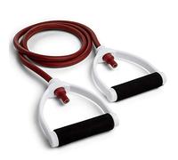 Champion Sports Resistance Tube Bands for Men and Women, 40 lbs Resistance, Maroon - Durable Stretch Fitness Band for Strength Training, Stretching, Rehabilitation - Premium Home Workout Equipment