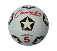 Champion Sports Rubber Cover Soccer Ball - Size 5