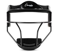 Champion Sports Steel Softball Face Mask - Classic Fielders Masks for Adults - Durable Head Guards - Premium Sports Accessories for Indoors and Outdoors - Black