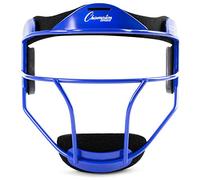 Champion Sports Steel Softball Face Mask - Classic Fielders Masks for Adults - Durable Head Guards - Premium Sports Accessories for Indoors and Outdoors - Blue