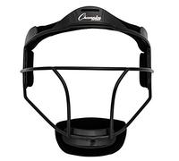 Champion Sports Steel Softball Face Mask - Classic Fielders Masks for Youth - Durable Head Guards - Premium Sports Accessories for Indoors and Outdoors - Black