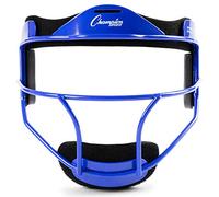 Champion Sports Steel Softball Face Mask - Classic Fielders Masks for Youth - Durable Head Guards - Premium Sports Accessories for Indoors and Outdoors - Blue