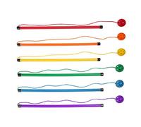 Champion Sports Twirl and Jump Set: Rainbow 6 Pack Skip Hop Jump Rope for Kids Fitness & Fun