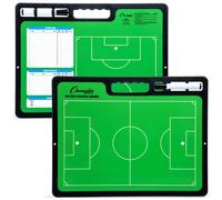 Champion Sports XL Dry Erase Board for Coaching Soccer - Whiteboards for Strategizing Techniques Plays - 2-Sided Game Boards with Handle - Front Sid