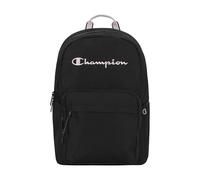 Champion Steady Laptop Backpack with Padded Adjustable Straps, Water Bottle Pockets for Work, Travel, Commute, Black/Ballerina Slipper, One Size