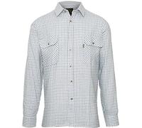Champion Tattersall Country Casual Style Shirt (UK, Alpha, XXL, Regular, Regular, Blue)