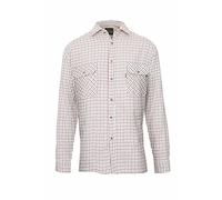 Champion Tattersall Country Style Casual Shirt-Red-Large-Max 47",120cm