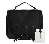 Champion Travel Hanging Toiletry Bag for Women Men Travel Size Toiletries with Hook - Lightweight Makeup Bag Bathroom Accessories Shower Organizer Camping Essentials, Black, True Black