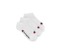 Champion Basics 3pk Sneaker Socks, White, 6-8