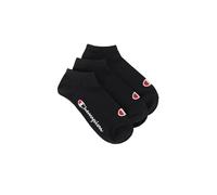 Champion Accessories Basics 3pk Sneaker Socks, Black, 3 UK