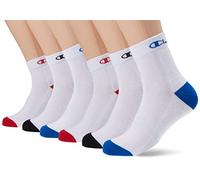 Champion Basics 3pk Quarter Socks, White, 6-8 (Pack of 3)