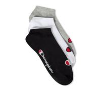 Champion Basics 3pk Sneaker Socks, Light Grey Melange, 6-8