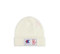 Champion Unisex-Adult Lifestyle Caps (806044) -Retrosport Jock Tag Beanie Hat, White (WW001), One Size
