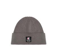 Champion Unisex-Adult Lifestyle Caps (806069) -Recycled Acrylic Knitted Yarn Block Logo Beanie Hat, Grey (ES072), One Size