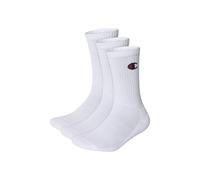 Champion Core 3PP Crew Ankle Socks, White, 43-46 (Pack of 3)