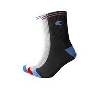 Champion Basics 3pk Crew Socks, Black, 2.5-5 (Pack of 3)