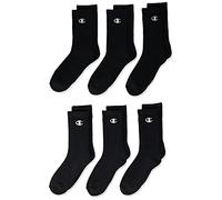 Champion unisex child Kids' Multipacks Socks, Crew - Black, 11 9 US